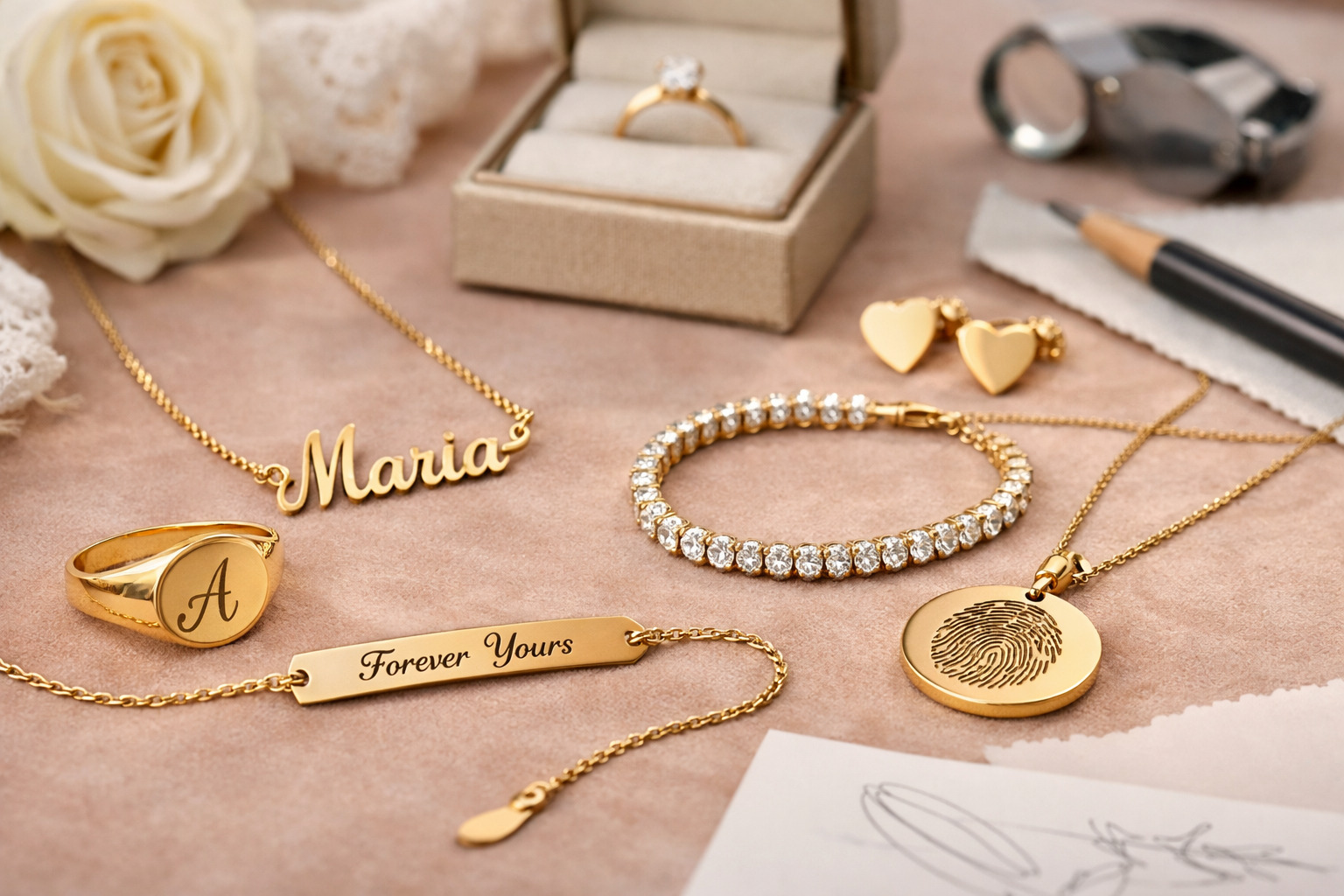 Bijuterii din aur personalizate: ce trebuie să știi înainte să comanzi?