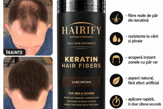 Cele mai bune fibre de păr | Hairify nouă formulă – rezistente la vânt și ploaie — Clinica Online